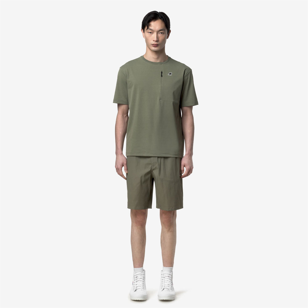BOURRIER - Shorts - Pantaloncini sportivi - Uomo - GREEN LICHEN main
