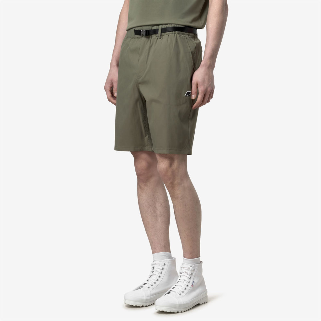 Shorts_Man_BOURRIER_Sport Shorts_Green Lichen - Commercial 5