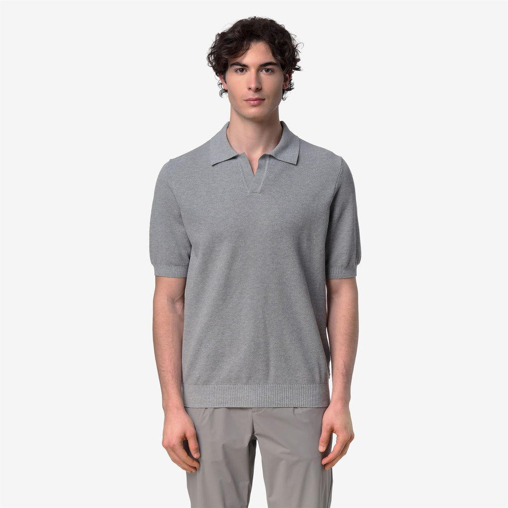 Knitwear_Man_PLEYR_Polo_GREY MEL - Commercial 4