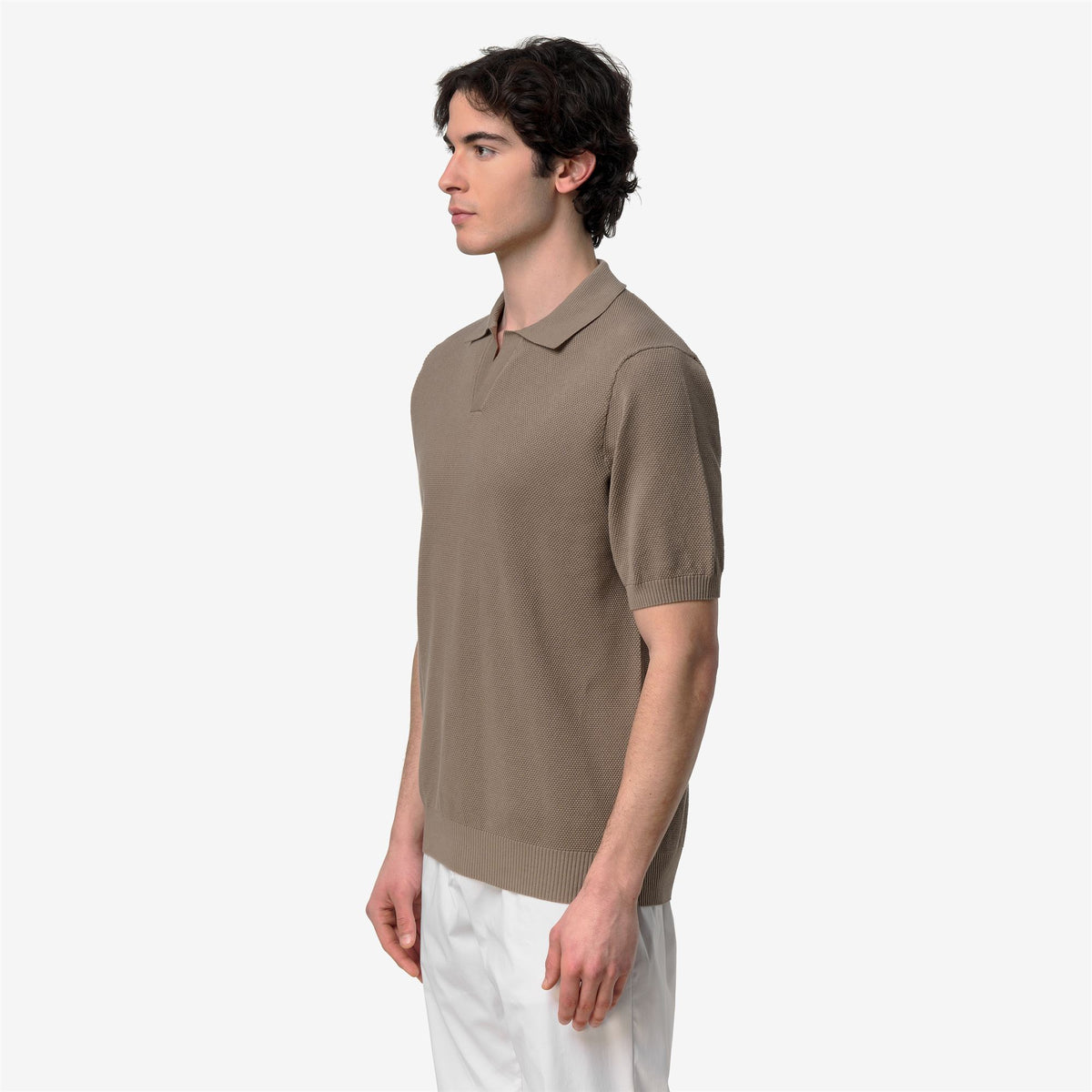 Knitwear_Man_PLEYR_Polo_Beige Taupe - Commercial 5