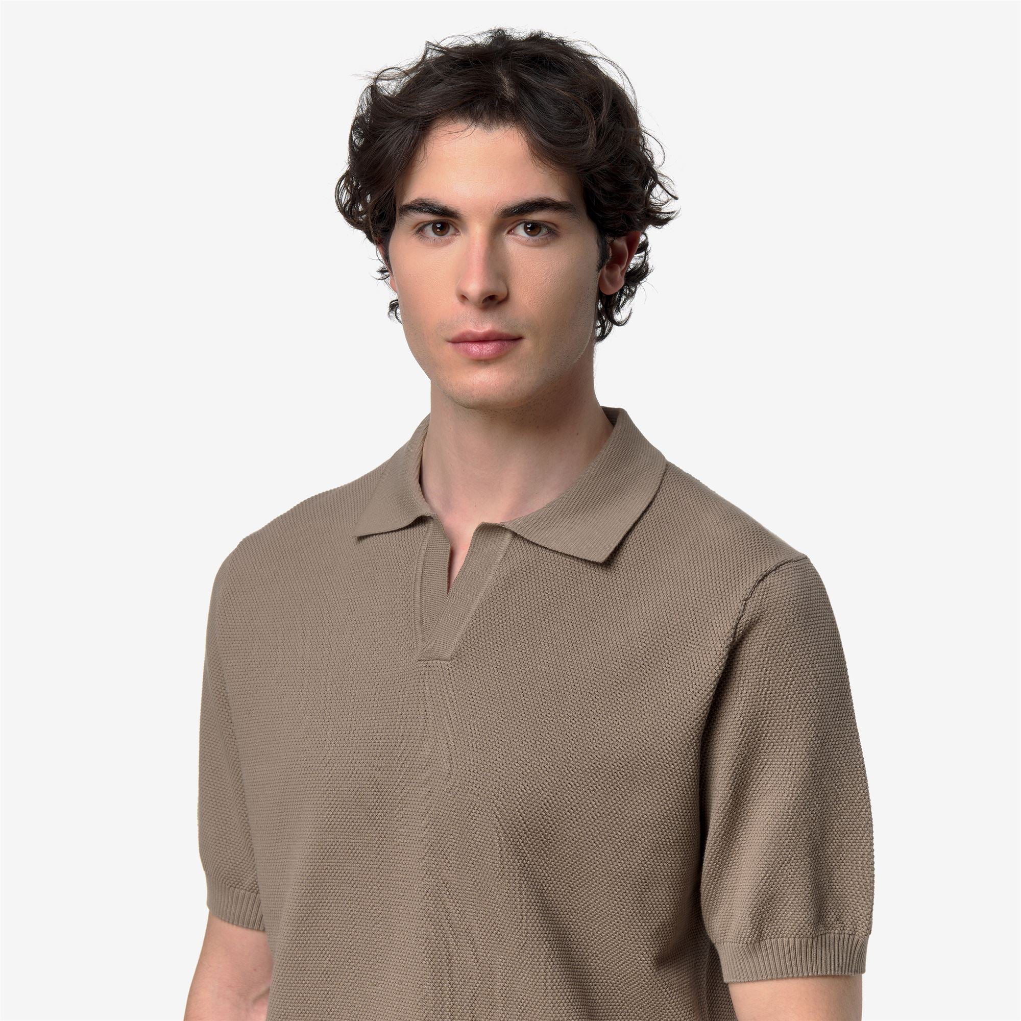 Knitwear_Man_PLEYR_Polo_Beige Taupe - Commercial 7