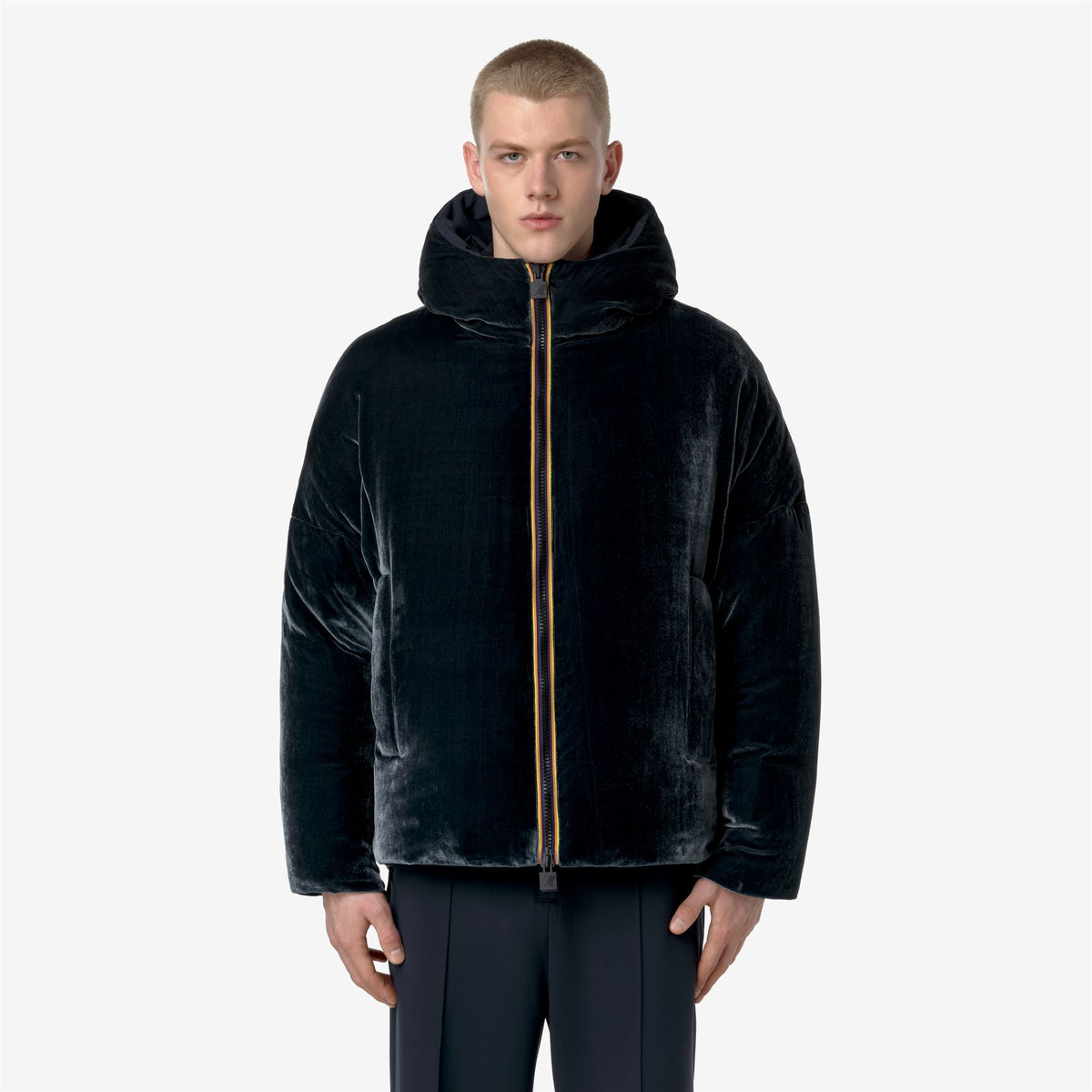 Jackets_MAN_CLAUDER VELVET THERMO DOUBLE_Short_Black Ash - Commercial 4
