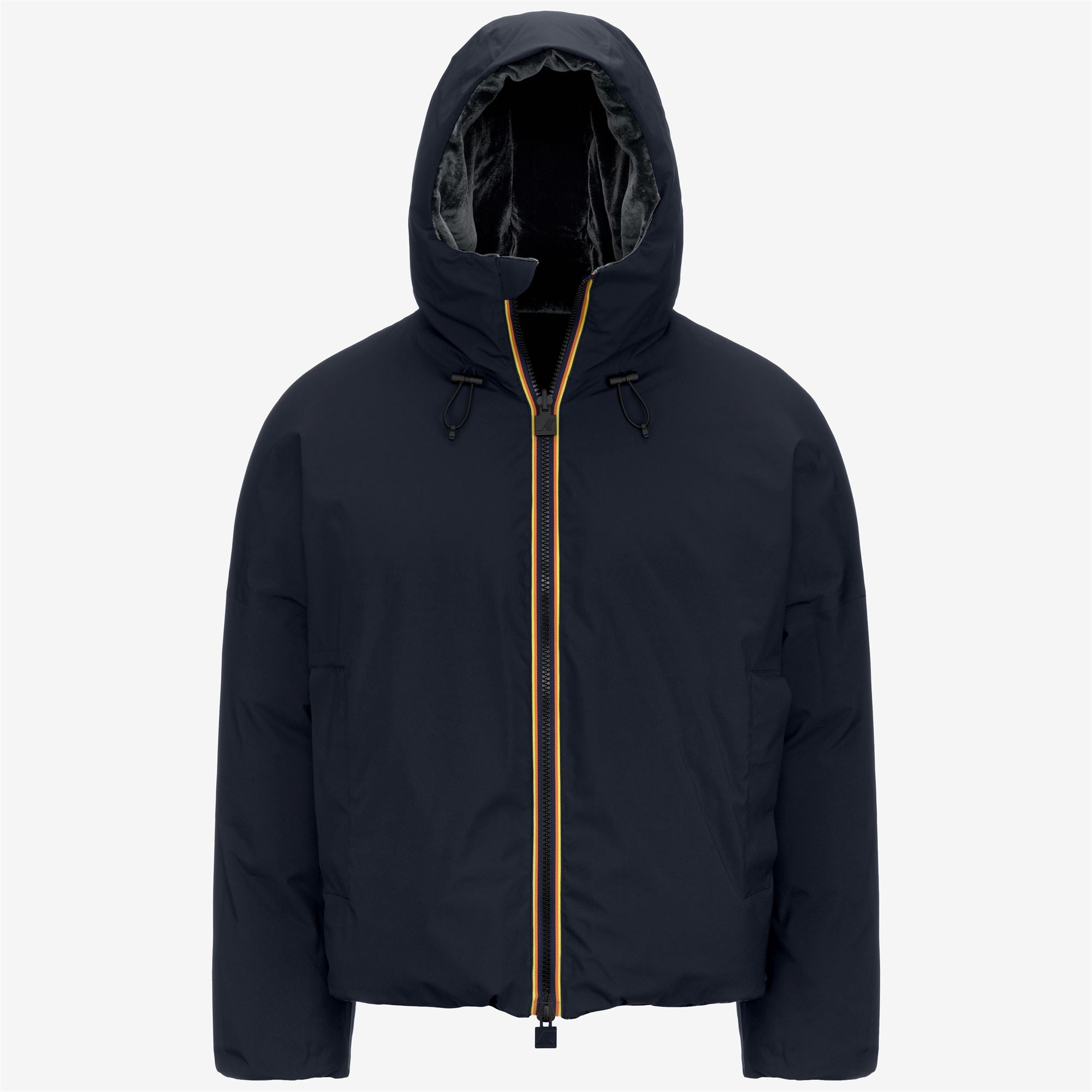 Jackets_MAN_CLAUDER VELVET THERMO DOUBLE_Short_Black Ash - Commercial 2