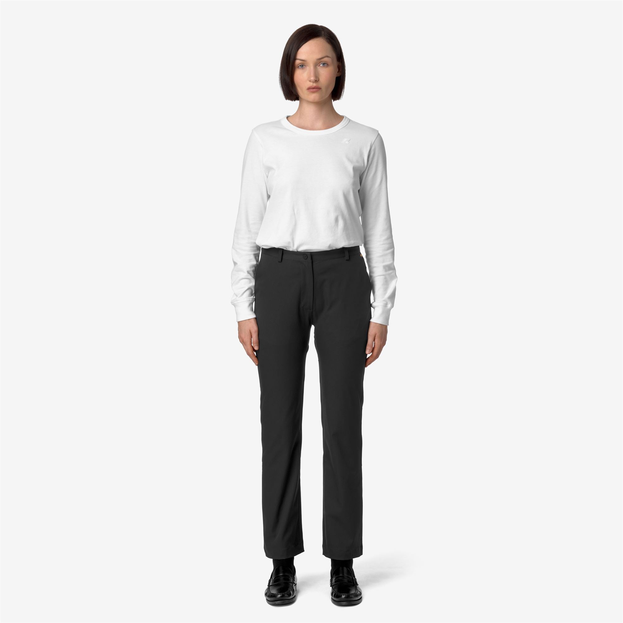 Pants_WOMAN_ELAISE TWILL PEACH_Chino_Black Pure - Commercial 4