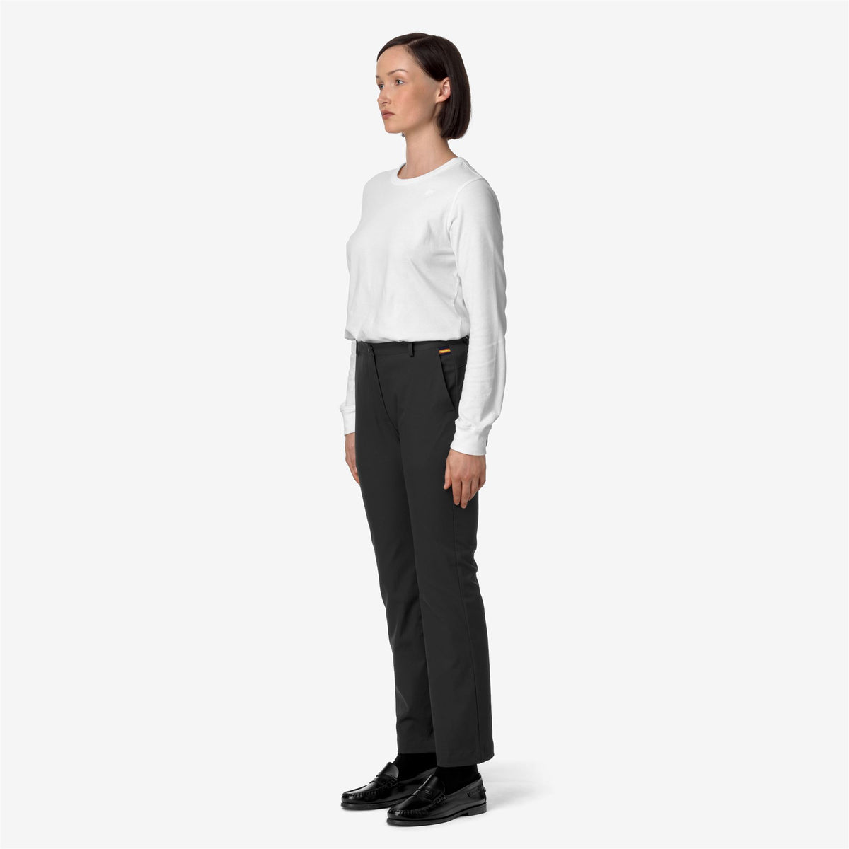 Pants_WOMAN_ELAISE TWILL PEACH_Chino_Black Pure - Commercial 5