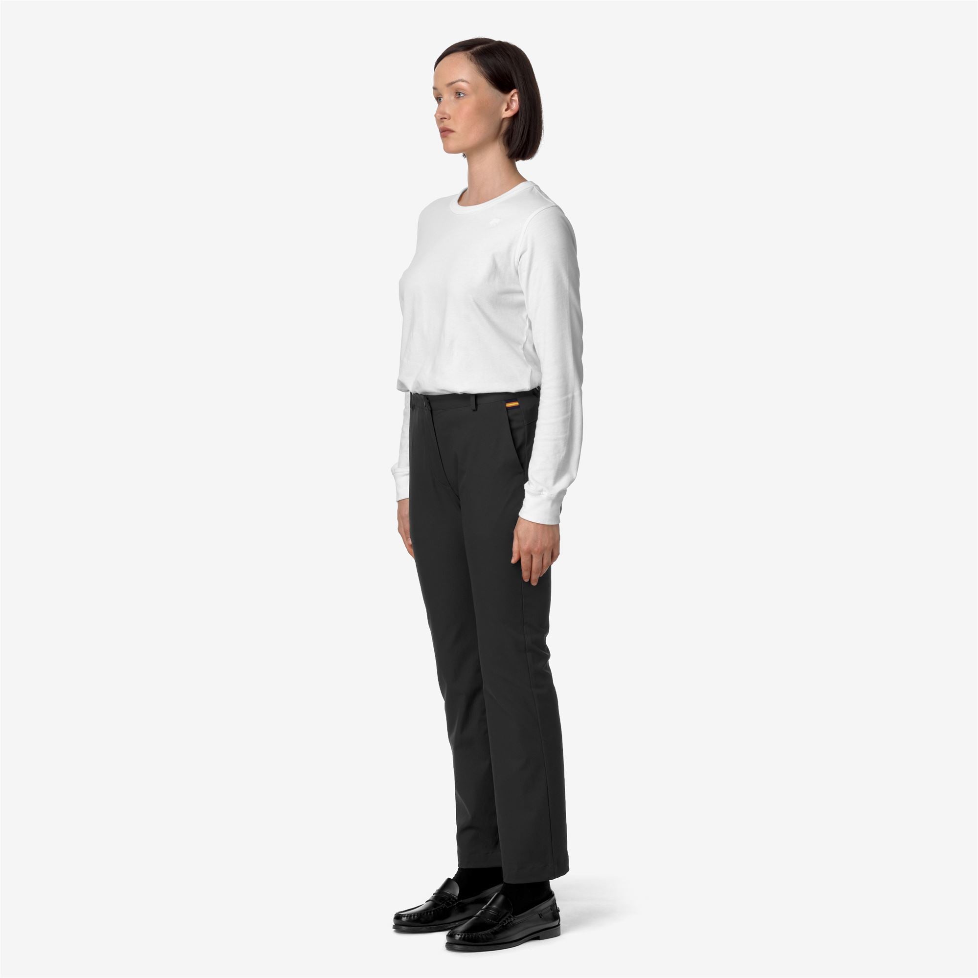 Pants_WOMAN_ELAISE TWILL PEACH_Chino_Black Pure - Commercial 5