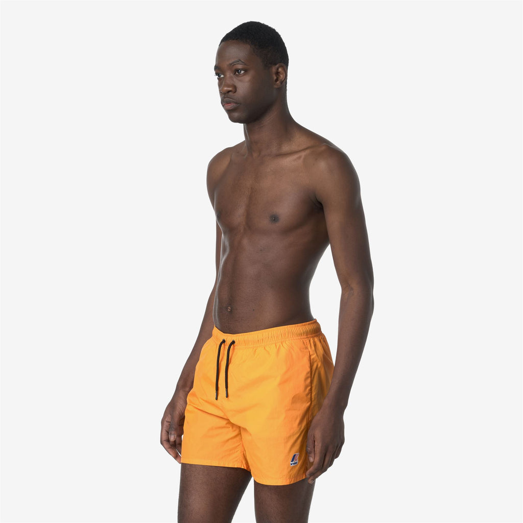 Bathing Suits_MAN_LE VRAI OLIVIER_Swimming Trunks_Orange - Commercial 5