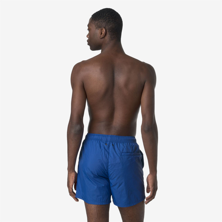 Royal blue Men's Packable Swimming Trunks with Drawstring Waistband 6