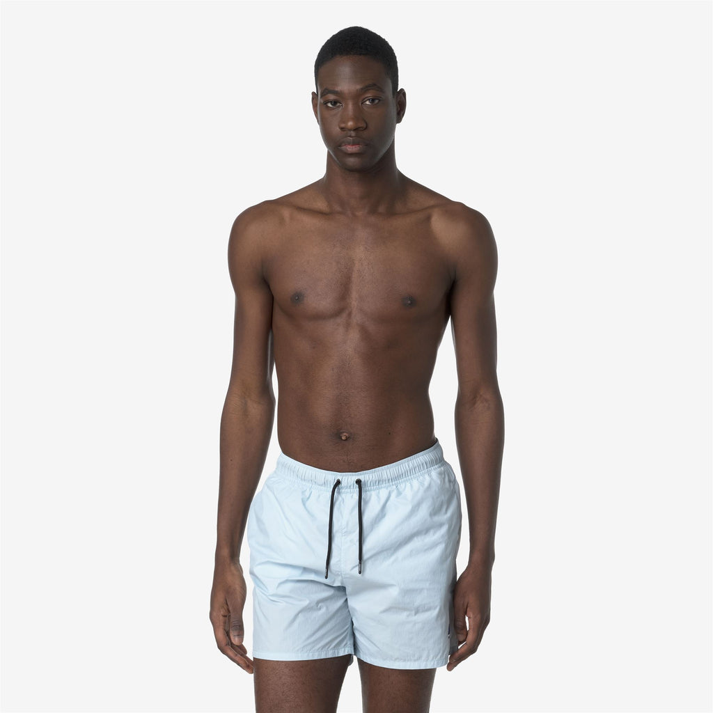 Bathing Suits_MAN_LE VRAI OLIVIER_Swimming Trunks_Blue Baby - Commercial 4