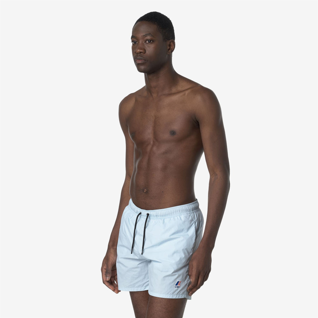 Bathing Suits_MAN_LE VRAI OLIVIER_Swimming Trunks_Blue Baby - Commercial 5