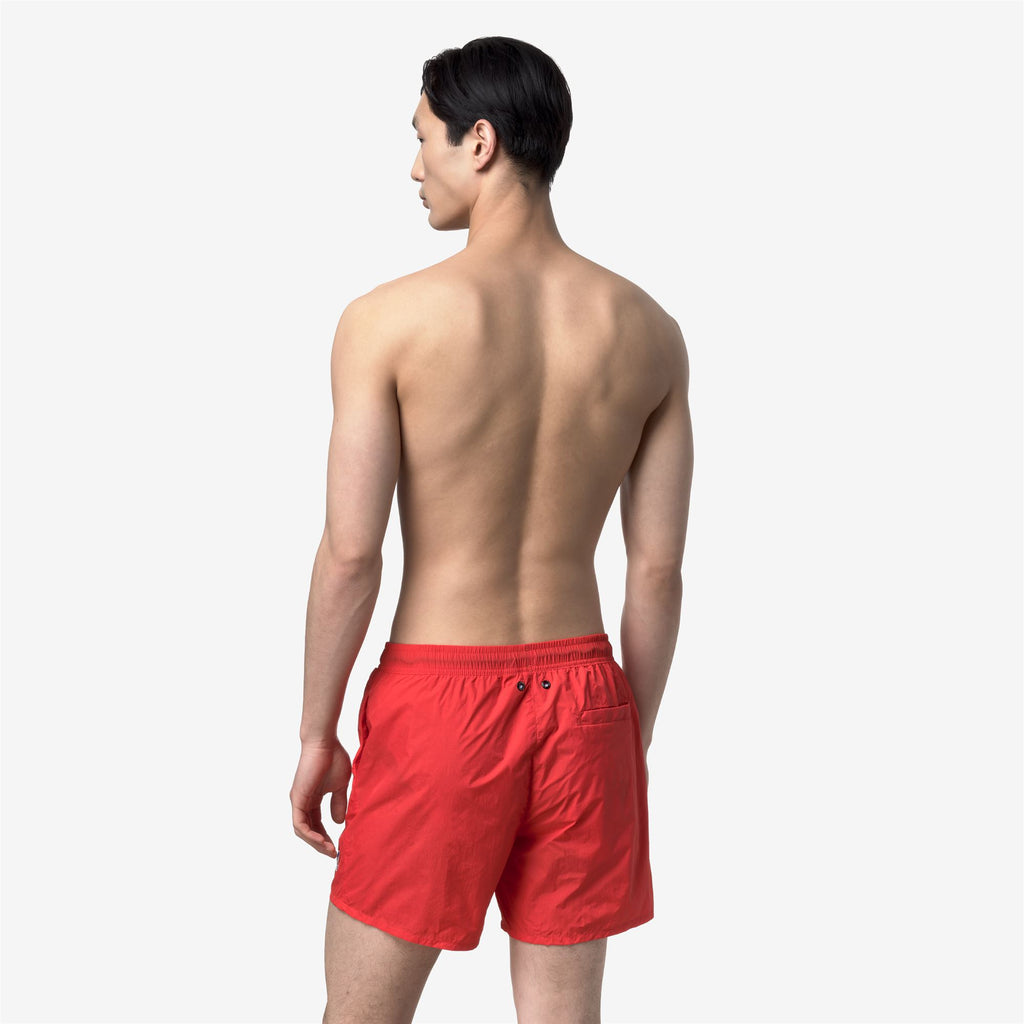 Bathing Suits_MAN_LE VRAI OLIVIER_Swimming Trunks_Red Poppy - Commercial 6