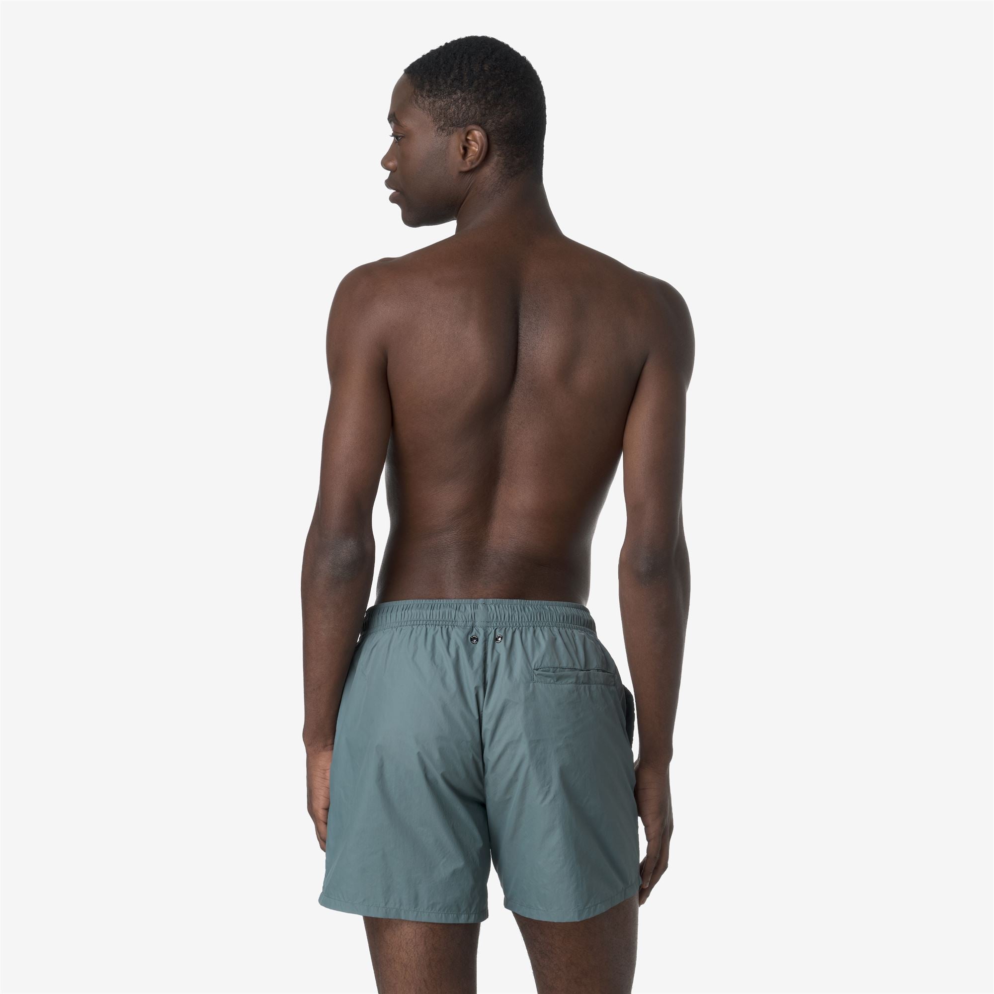 Bathing Suits_MAN_LE VRAI OLIVIER_Swimming Trunks_Green Iron - Commercial 6