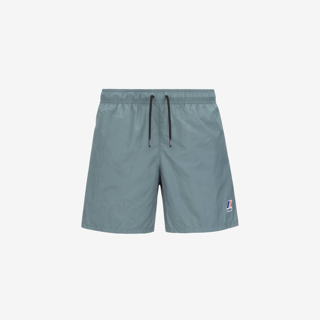 Bathing Suits_MAN_LE VRAI OLIVIER_Swimming Trunks_Green Iron - Commercial 1