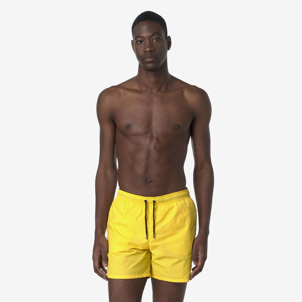 Bathing Suits_MAN_LE VRAI OLIVIER_Swimming Trunks_Yellow Dk - Commercial 4