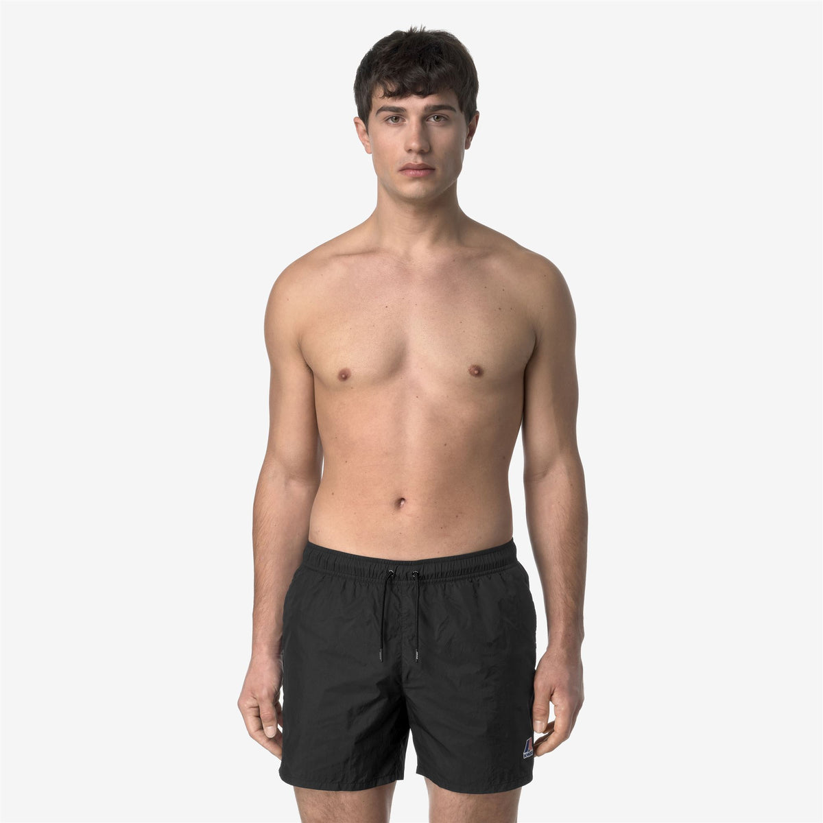 Bathing Suits_MAN_LE VRAI OLIVIER_Swimming Trunks_Black Pure - Commercial 4