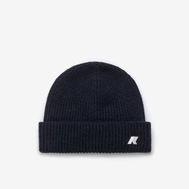 Gorro de invierno unisex para niños Melange Blue con dobladillo vuelto 1