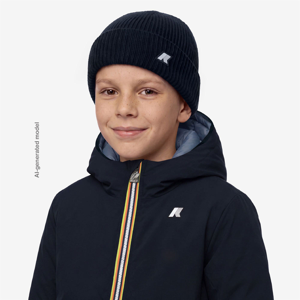 Headwear_KID UNISEX_P. BRICE CARDIGAN STITCH_Hat_Blue Depth - Commercial 4