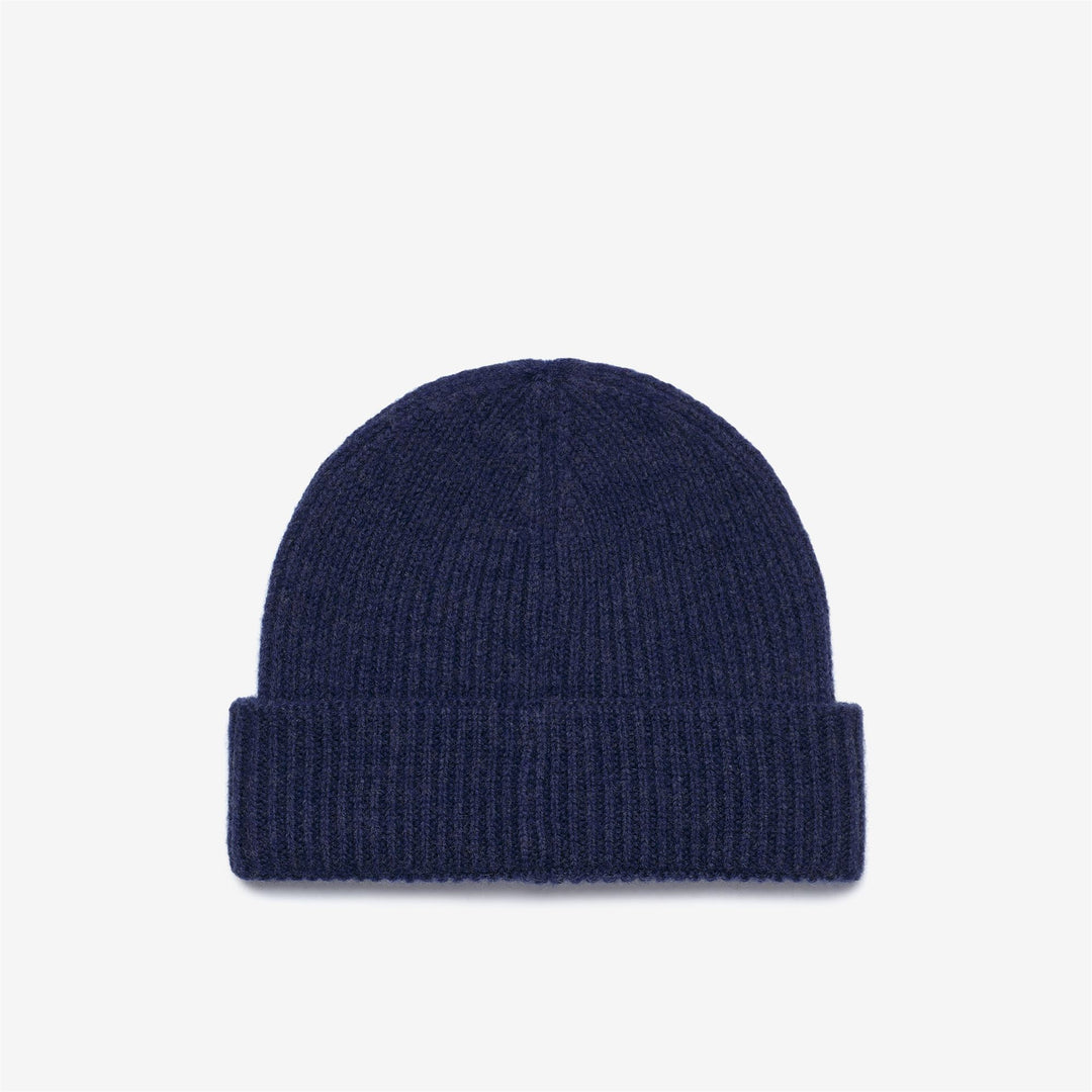Deep cobalt blue Kid unisex Fisherman’s Rib Wool Beanie Hat main