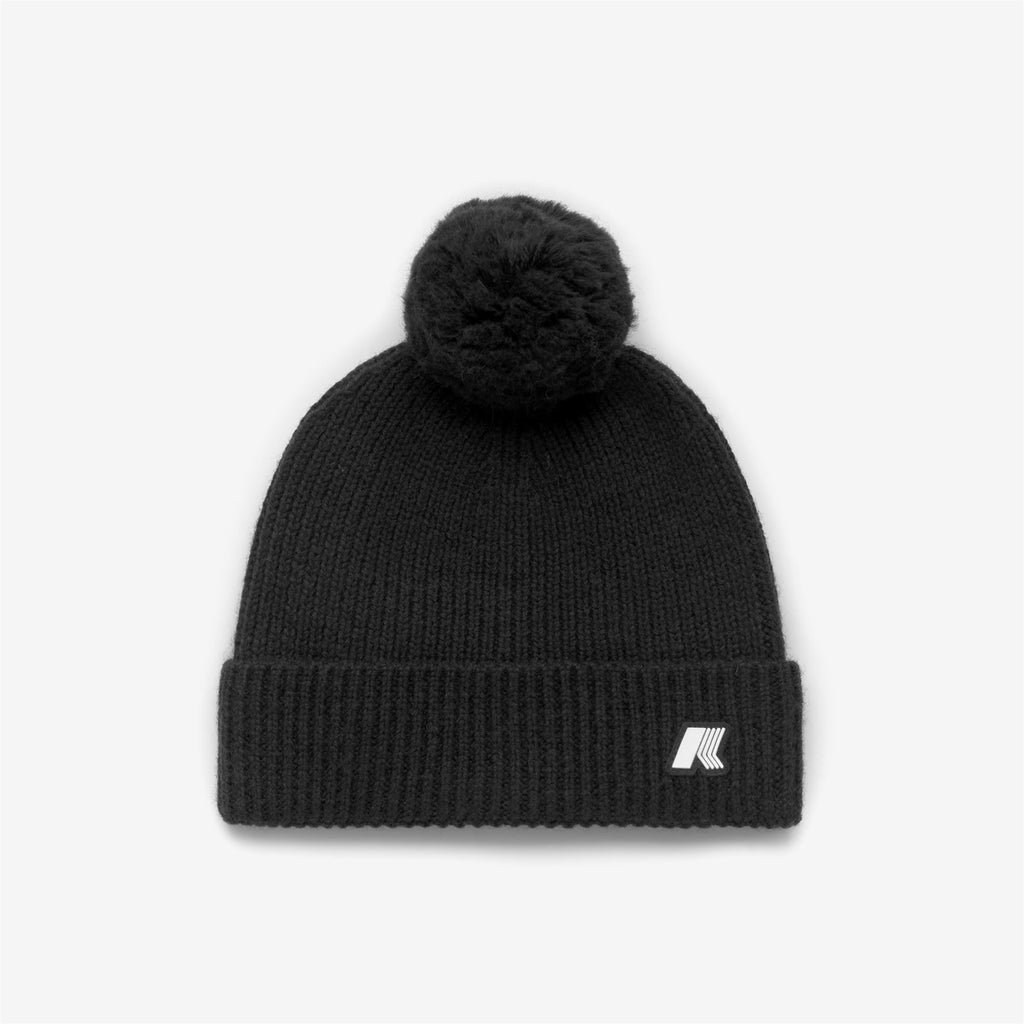 Headwear_GIRL_P. VINCIENNE CARDIGAN STITCH_Hat_Black Pure Melange - Commercial 1
