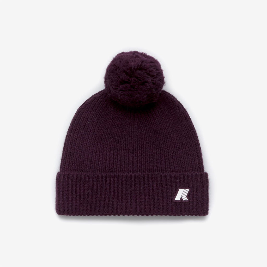 Headwear_GIRL_P. VINCIENNE CARDIGAN STITCH_Hat_Violet Dk Purple Melange - Commercial 1