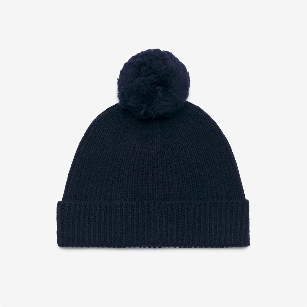 Headwear_GIRL_P. VINCIENNE CARDIGAN STITCH_Hat_Blue Depth - Commercial 2
