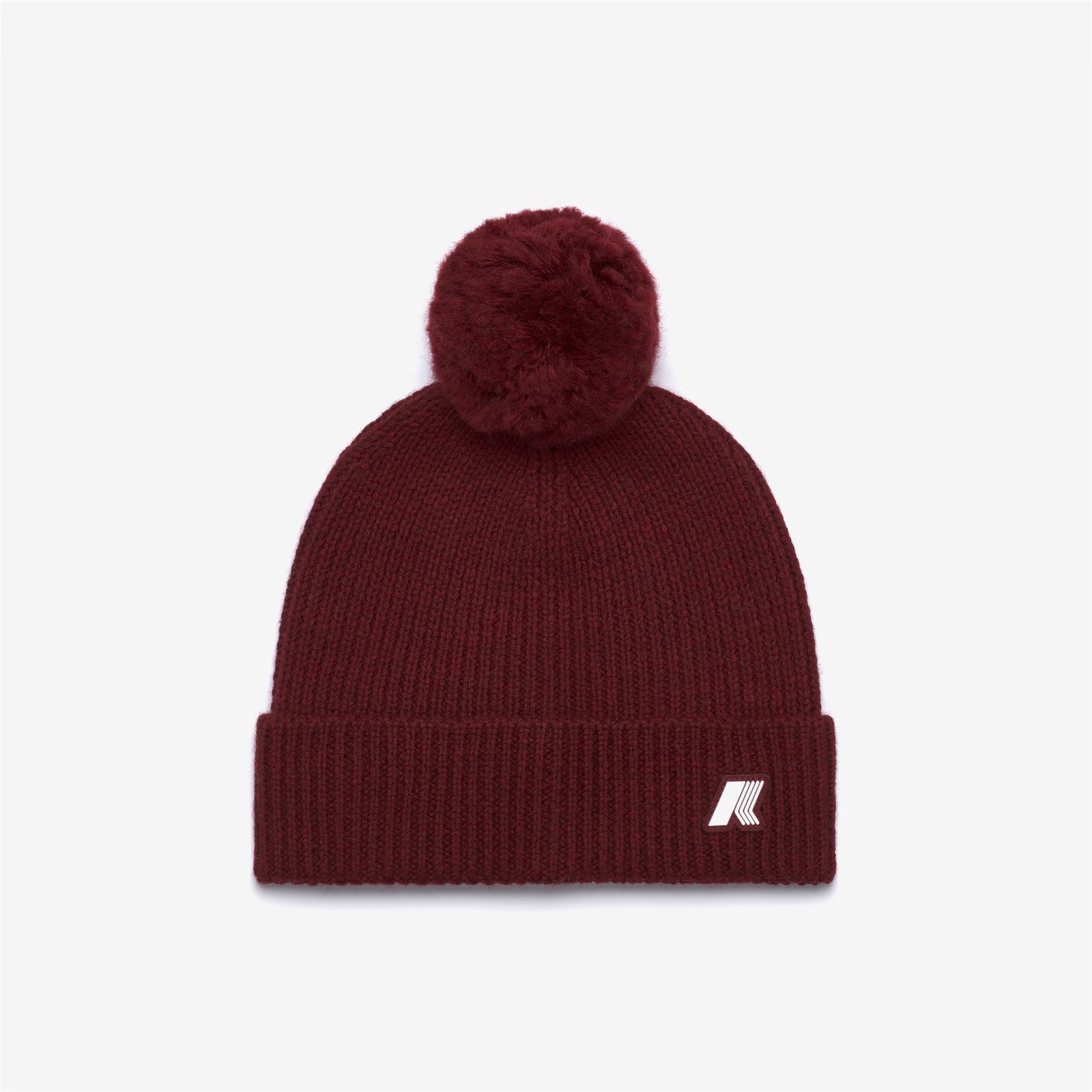Headwear_GIRL_P. VINCIENNE CARDIGAN STITCH_Hat_Red Syrah Melange - Commercial 1