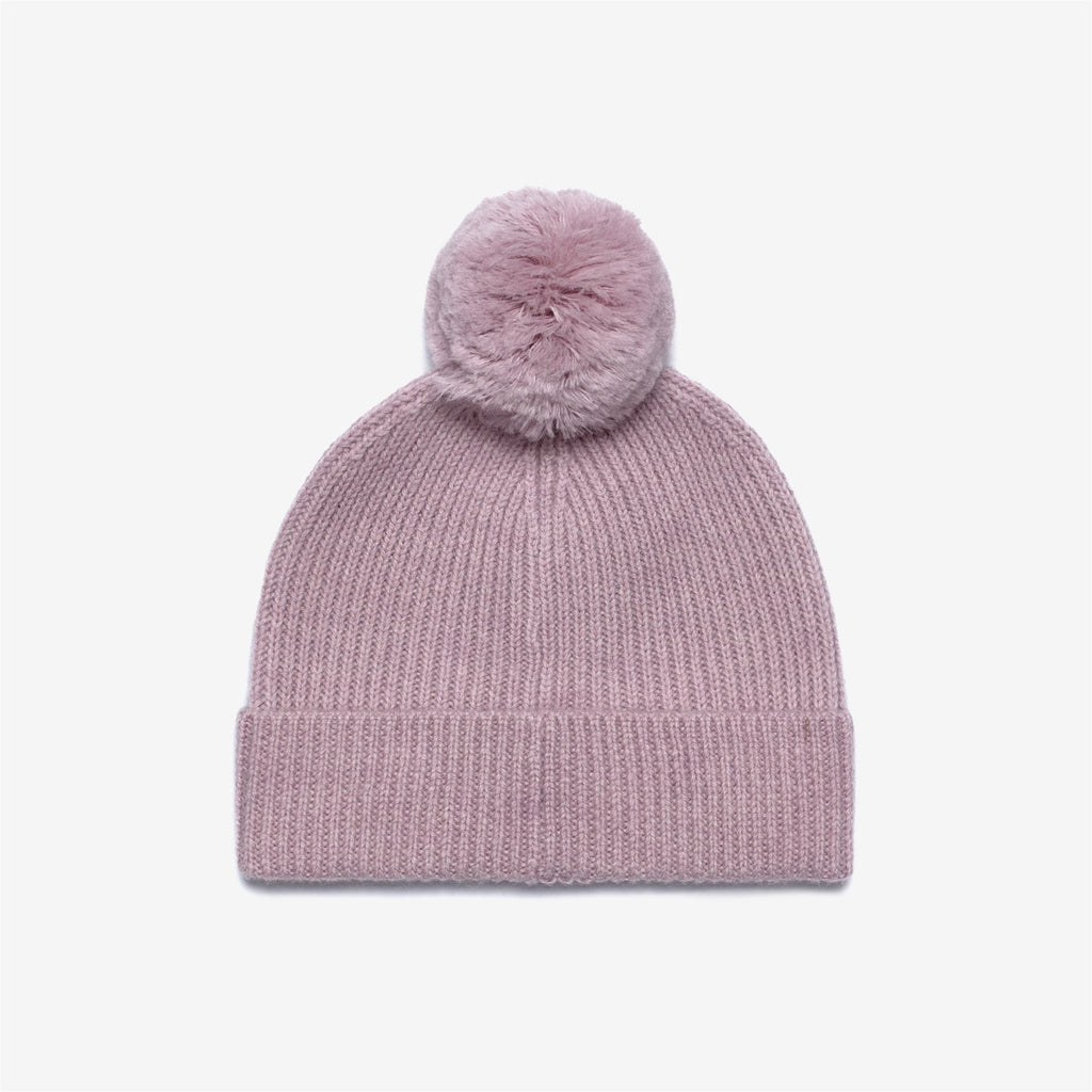 Headwear_GIRL_P. VINCIENNE CARDIGAN STITCH_Hat_Rose Hushed Melange - Commercial 2