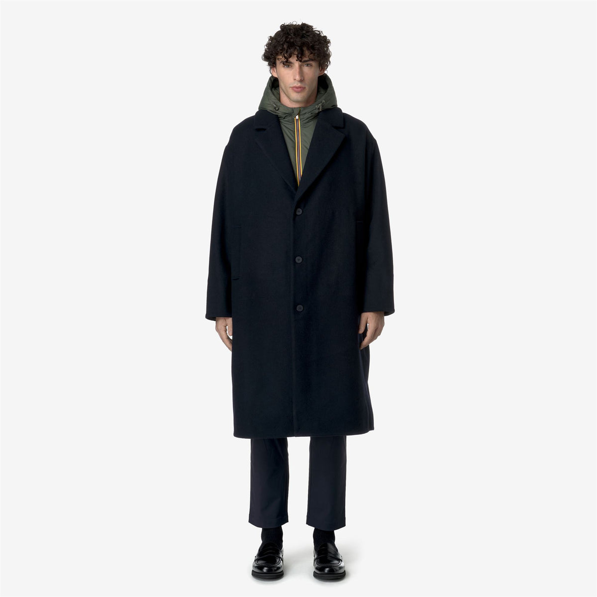 Jackets_MAN_JENZAC WOOLMARK_Long_Blue Depth - GREEN BLACKISH - Commercial 4