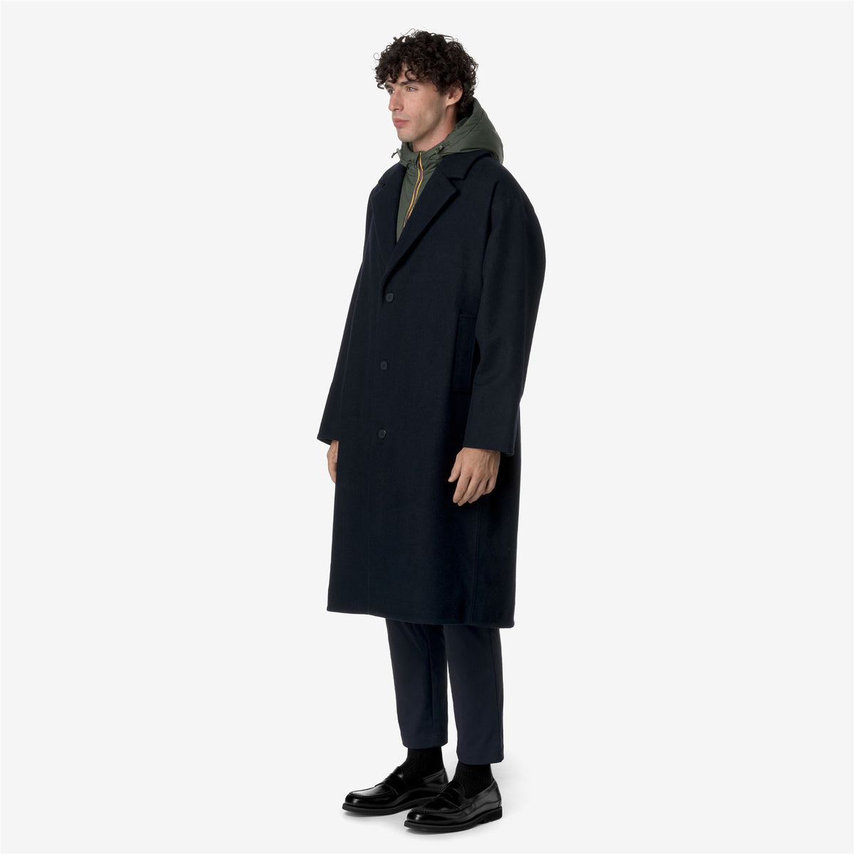 Jackets_MAN_JENZAC WOOLMARK_Long_Blue Depth - GREEN BLACKISH - Commercial 5