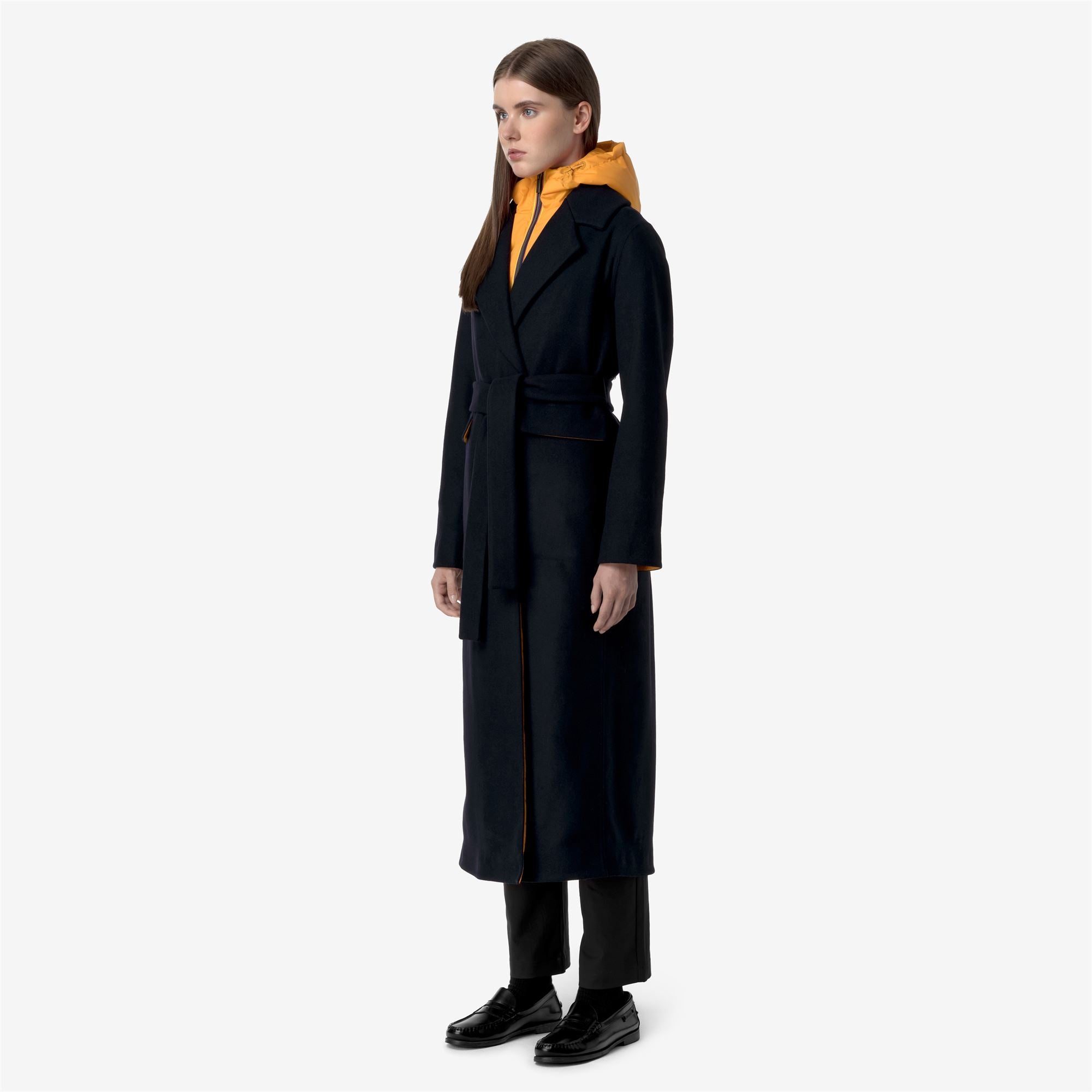 Jackets_WOMAN_JORANCE WOOLMARK_Long_Blue Depth - Orange - Commercial 5