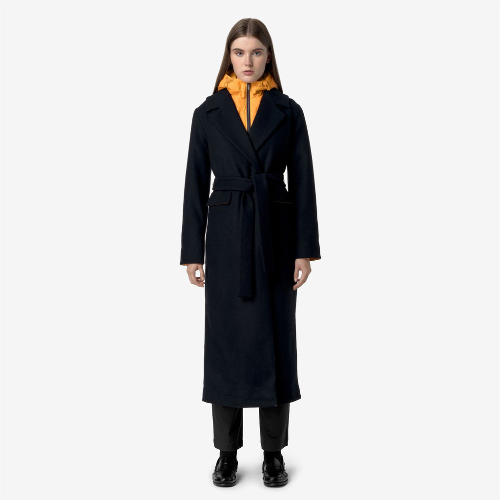 Jackets_WOMAN_JORANCE WOOLMARK_Long_Blue Depth - Orange - Commercial 4
