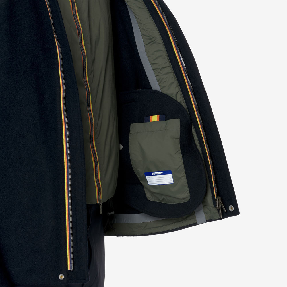 Blue Green Unisex Woolmark Jacket with Removable Padded Waistcoat 02