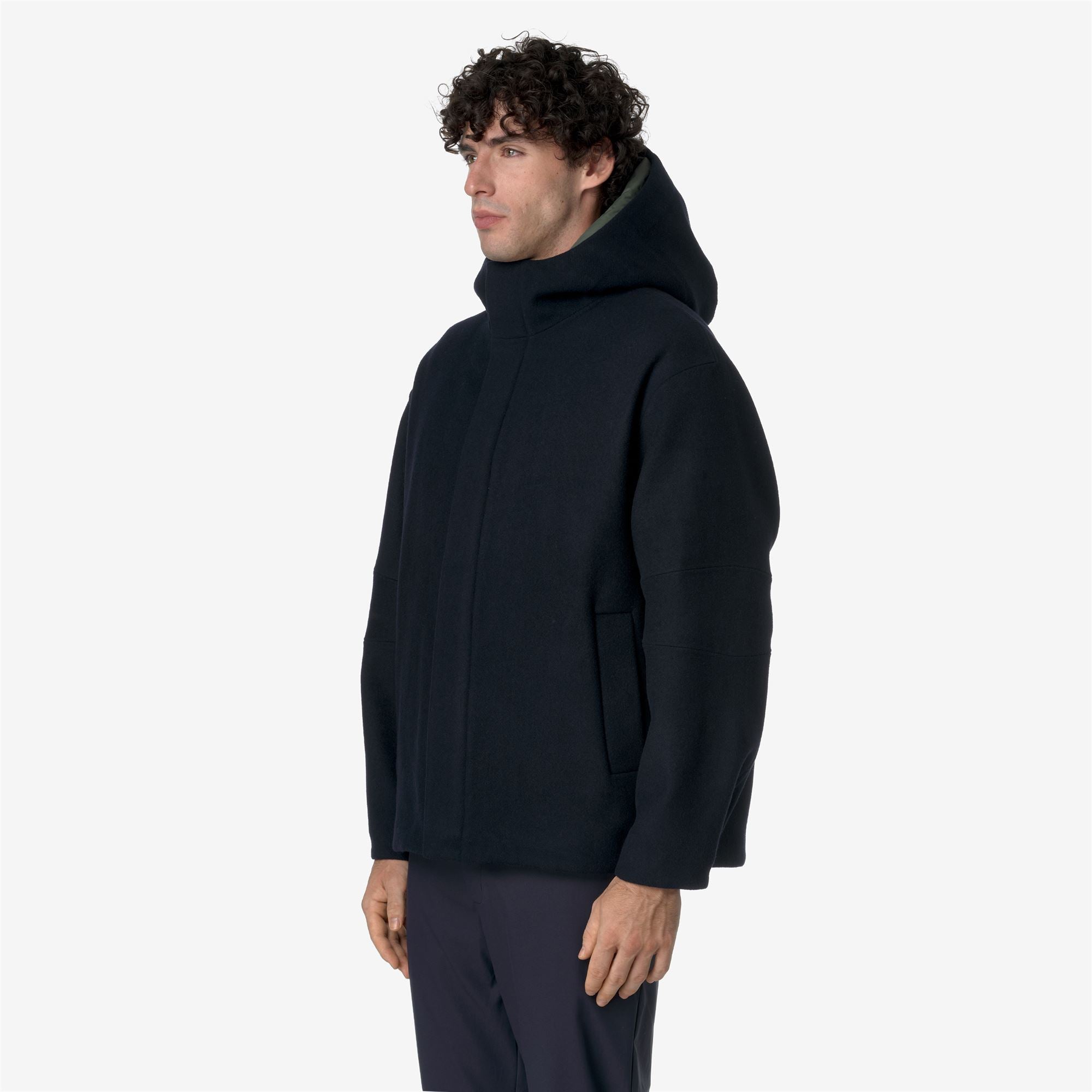 Jackets_UNISEX_CLAUDEL WOOLMARK_Jacket_Blue Depth - GREEN BLACKISH - Commercial 5