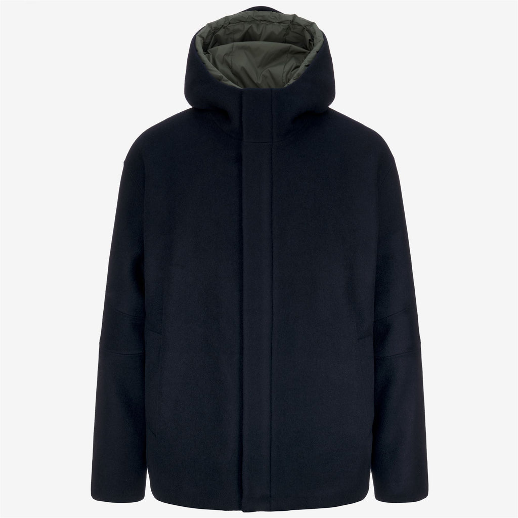 Jackets_UNISEX_CLAUDEL WOOLMARK_Jacket_Blue Depth - GREEN BLACKISH - Commercial 1