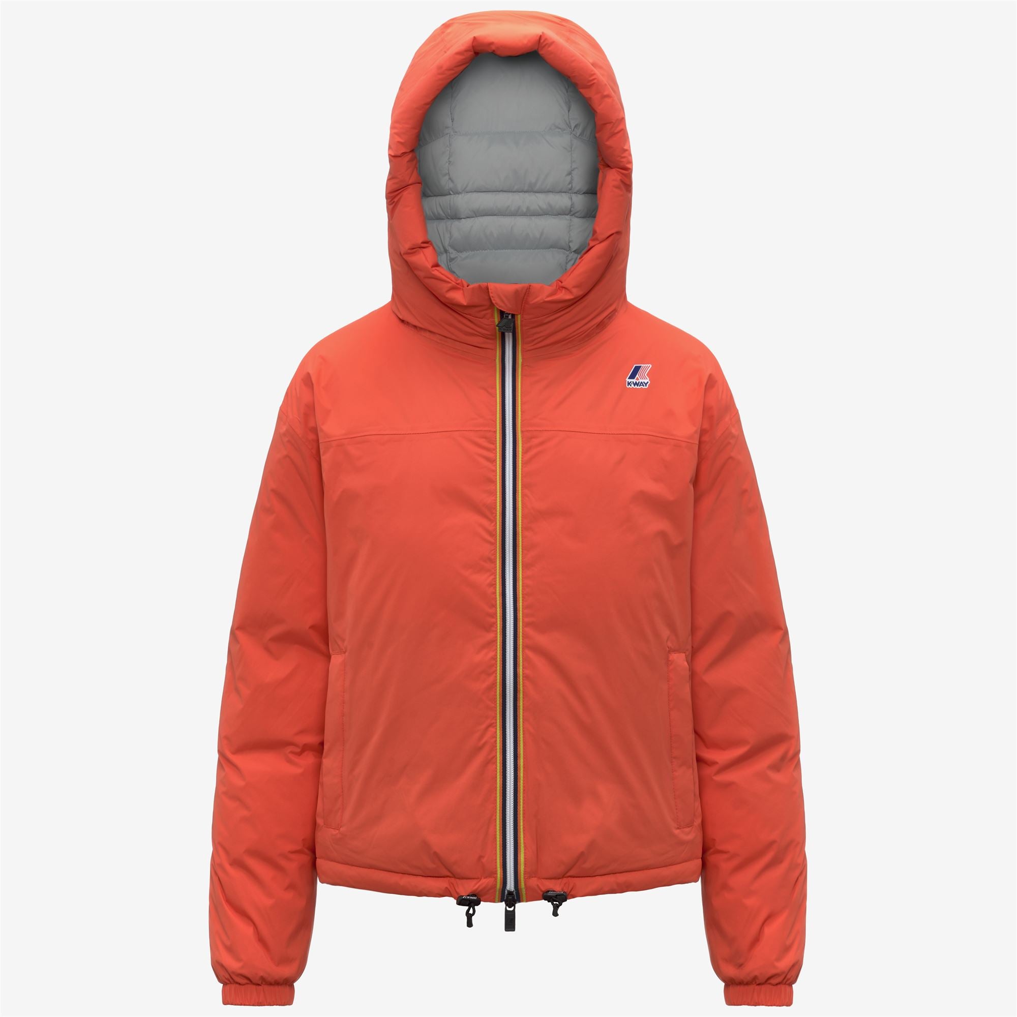 Jackets_WOMAN_LE VRAI 4.0 ALBINE HEAVY WARM_Short_Orange Fiesta - Commercial 1