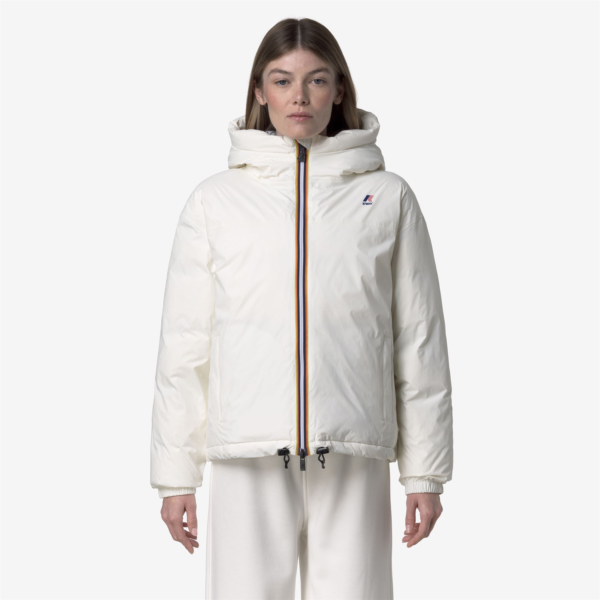 Jackets_WOMAN_LE VRAI 4.0 ALBINE HEAVY WARM_Short_White Gardenia - Commercial 3