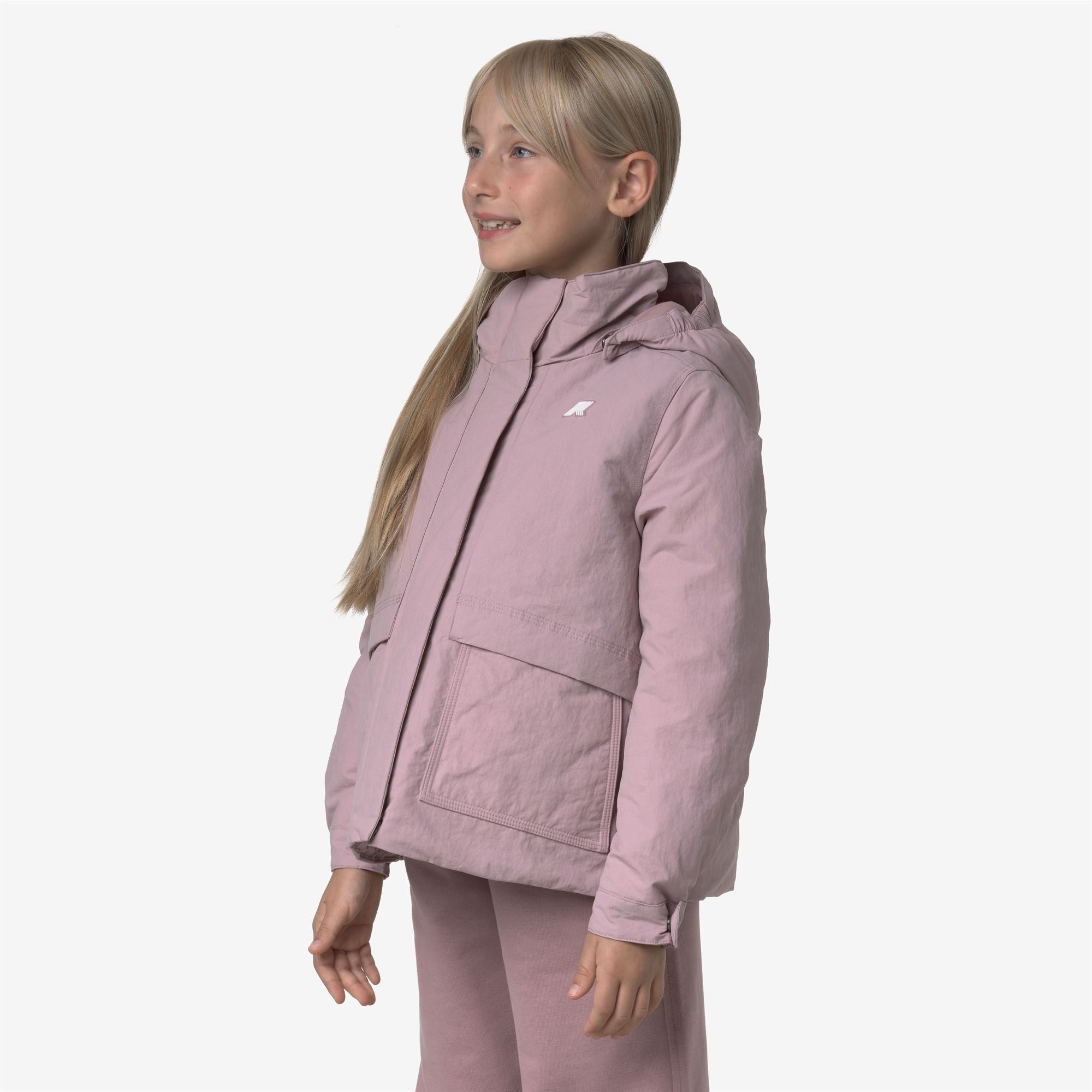 Jackets_GIRL_P. KALI WARM COTTON NYLON_Short_Rose Pinkish - Commercial 5
