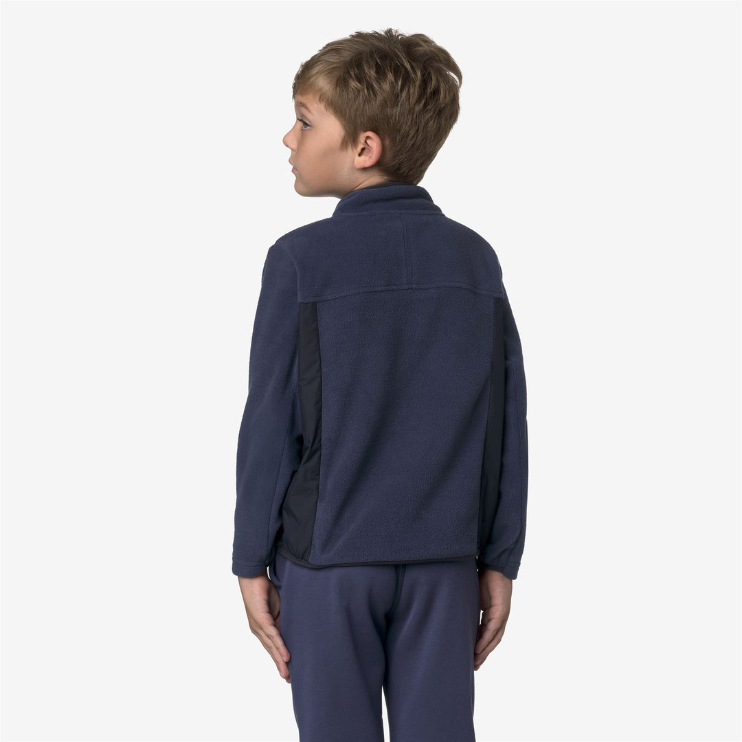 Maglione in pile unisex blu scuro per bambini, per autunno e inverno main