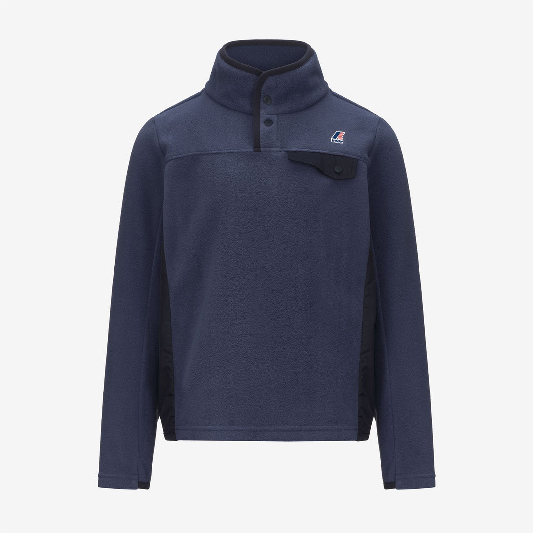 Maglione in pile unisex blu scuro per bambini, per autunno e inverno 01