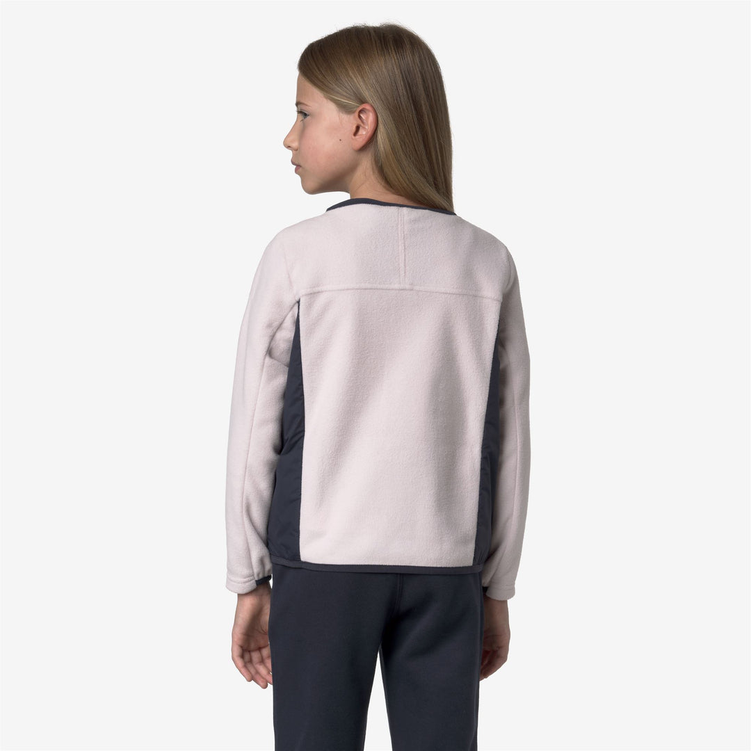 Grey girl's fleece jacket for fall and winter main