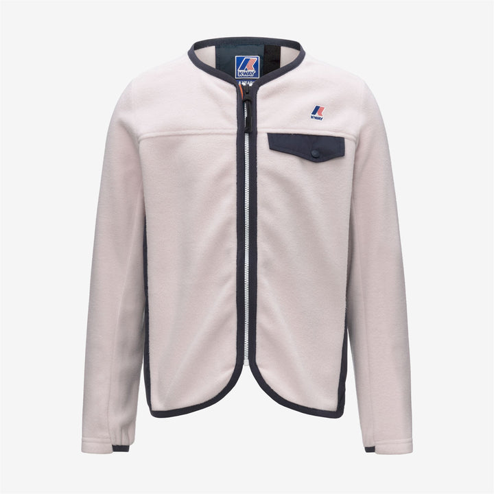 Grey girl's fleece jacket for fall and winter 1