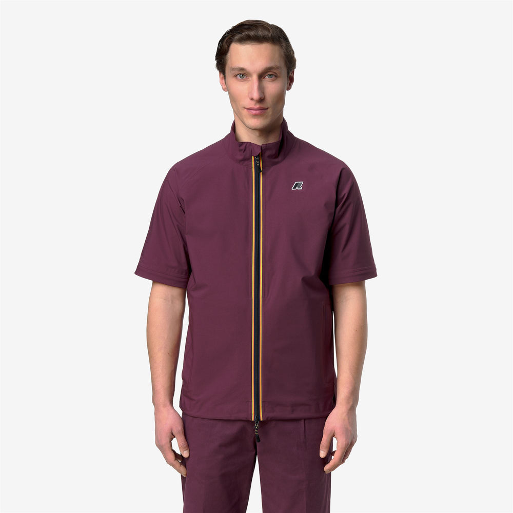 PUNCHER GOLF - Jackets - Lungo - Uomo - VIOLET MAUVE WINE 02