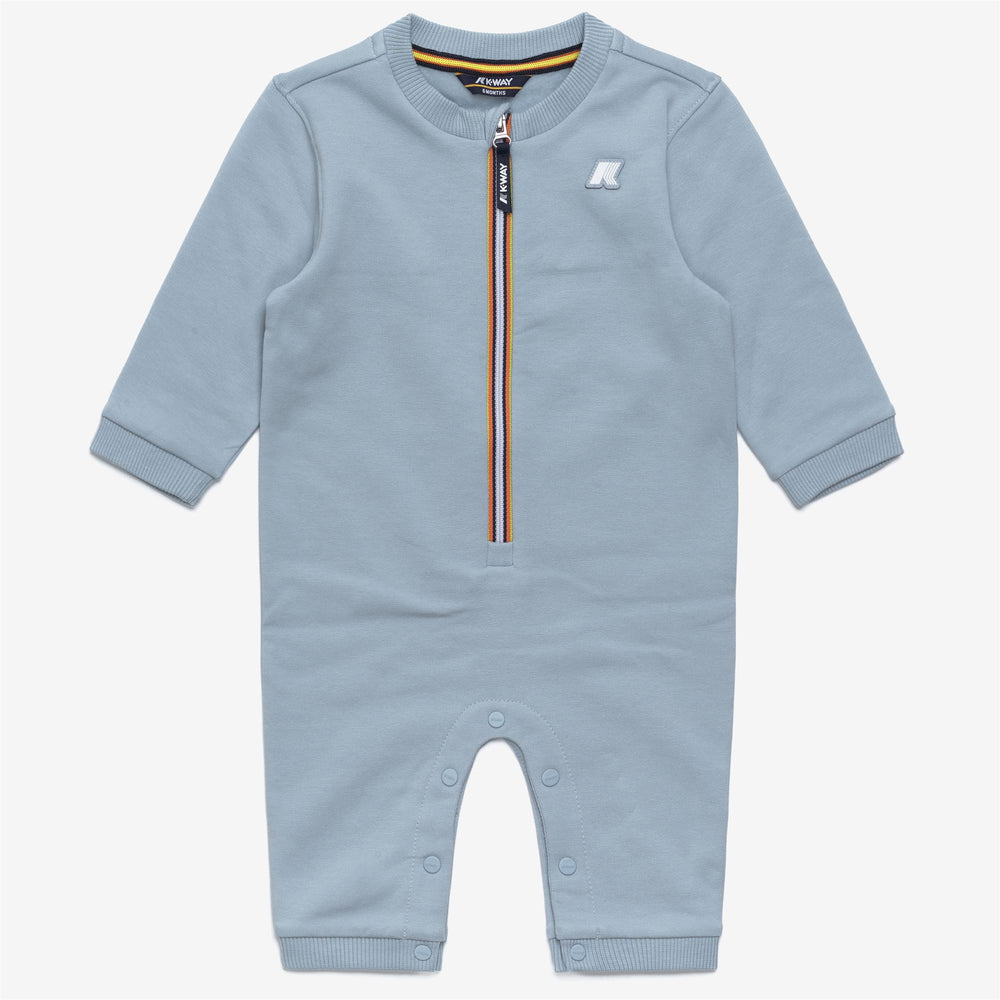 Blue unisex Kids' Brushed Cotton Tracksuit with Hat 02