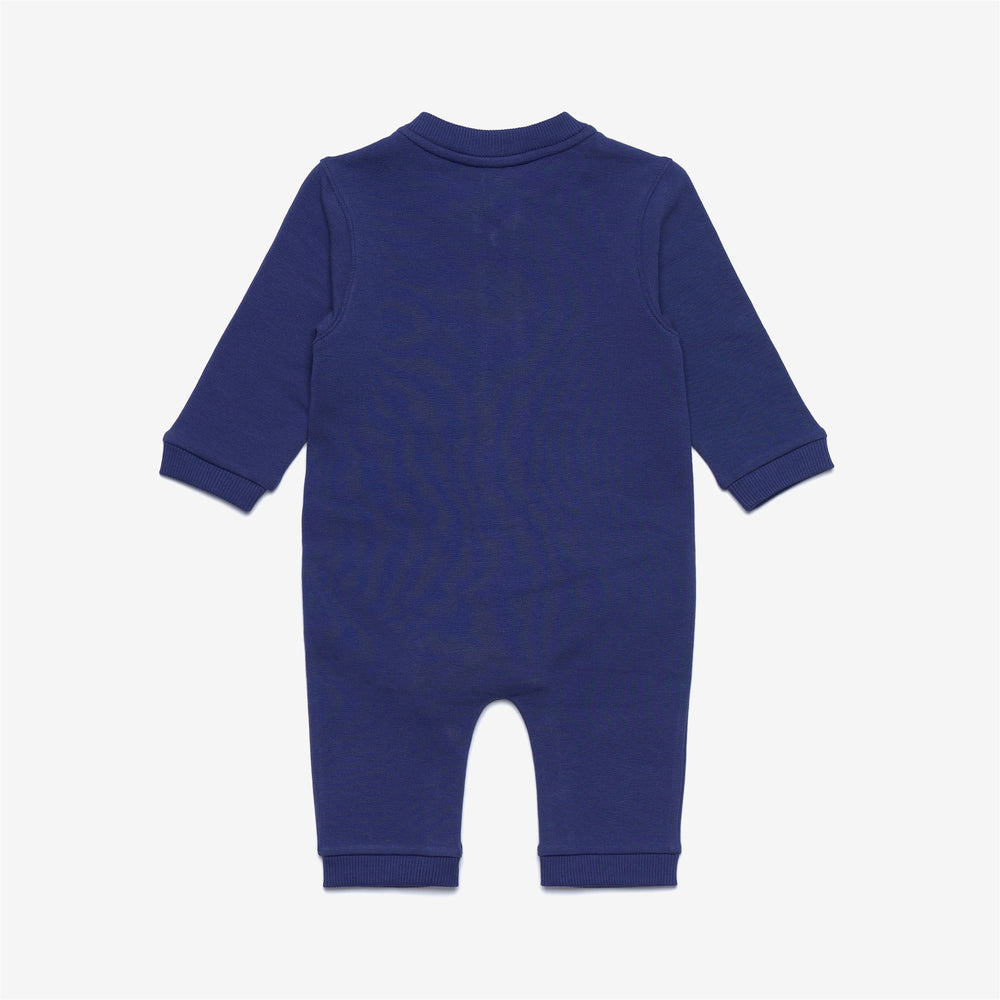 Deep blue Unisex Kids' Cotton Tracksuit and Hat Set 02