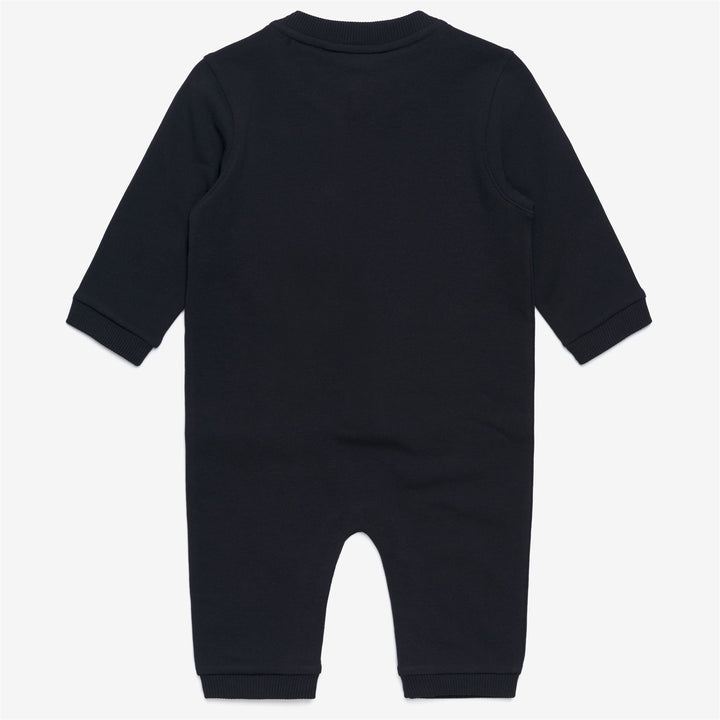 Completo tuta e berretto unisex blu per bambini in morbido cotone 3