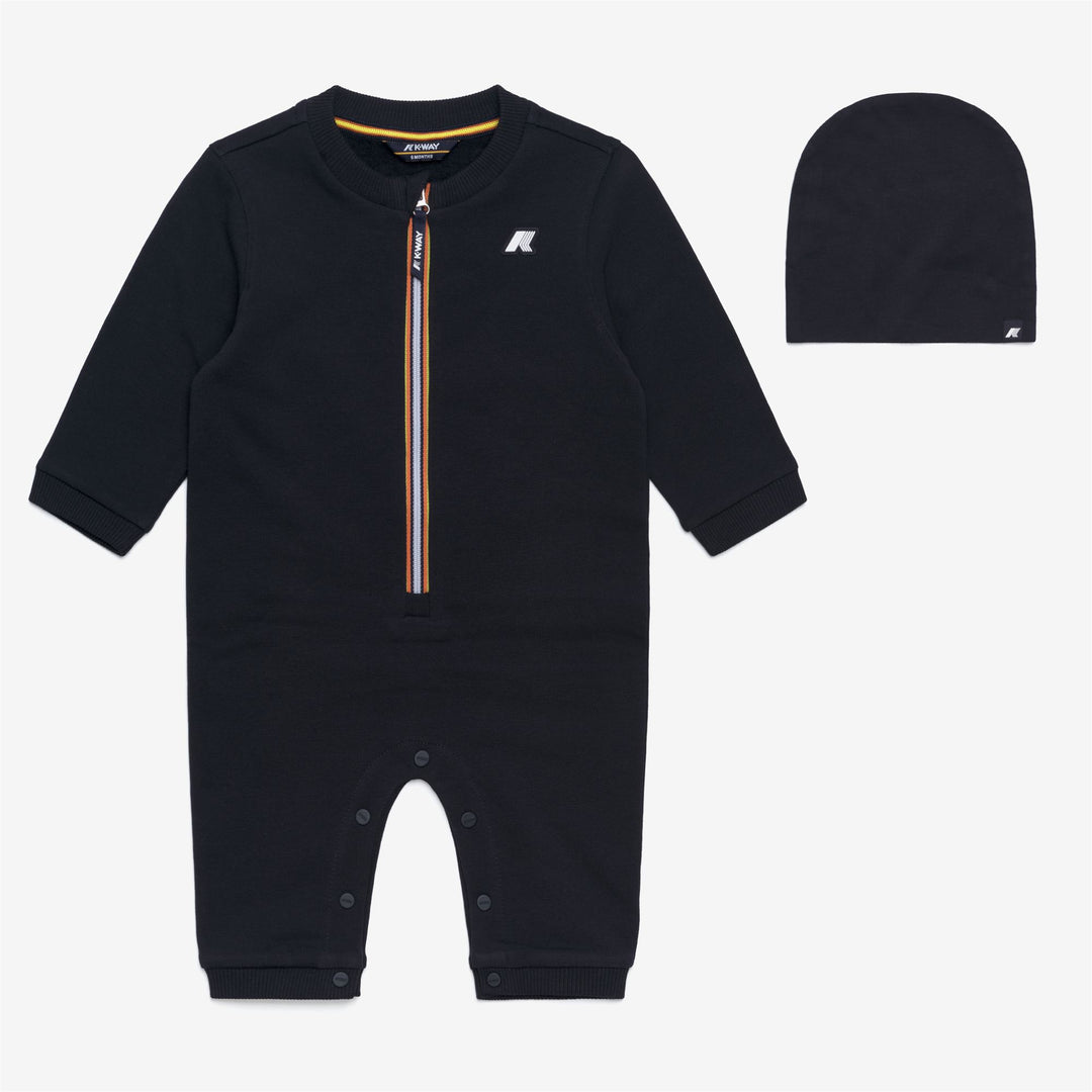Blue unisex Kids' Tracksuit and Hat Set made of Soft Cotton 01