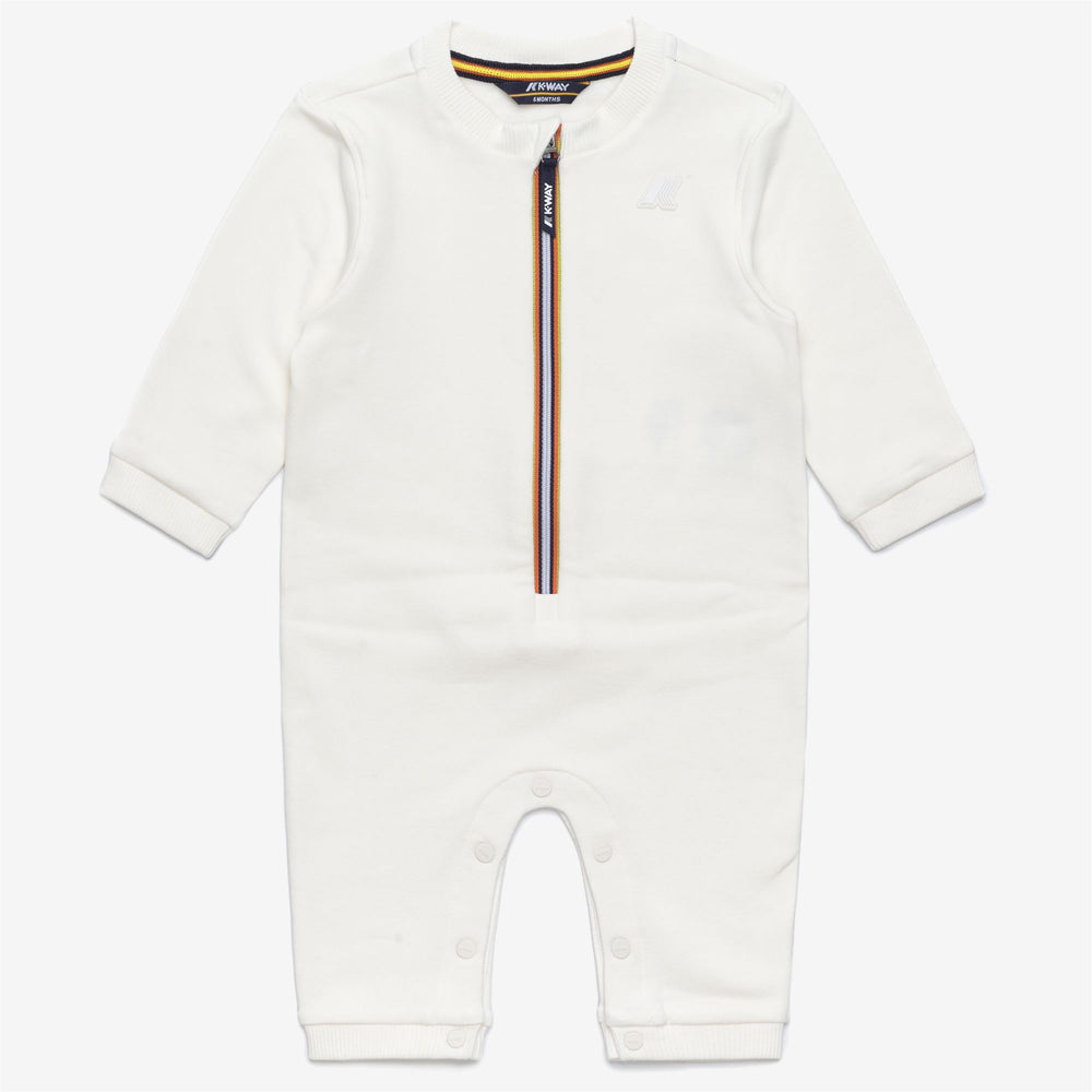 White cotton unisex Kids' Tracksuit and Hat Set 02