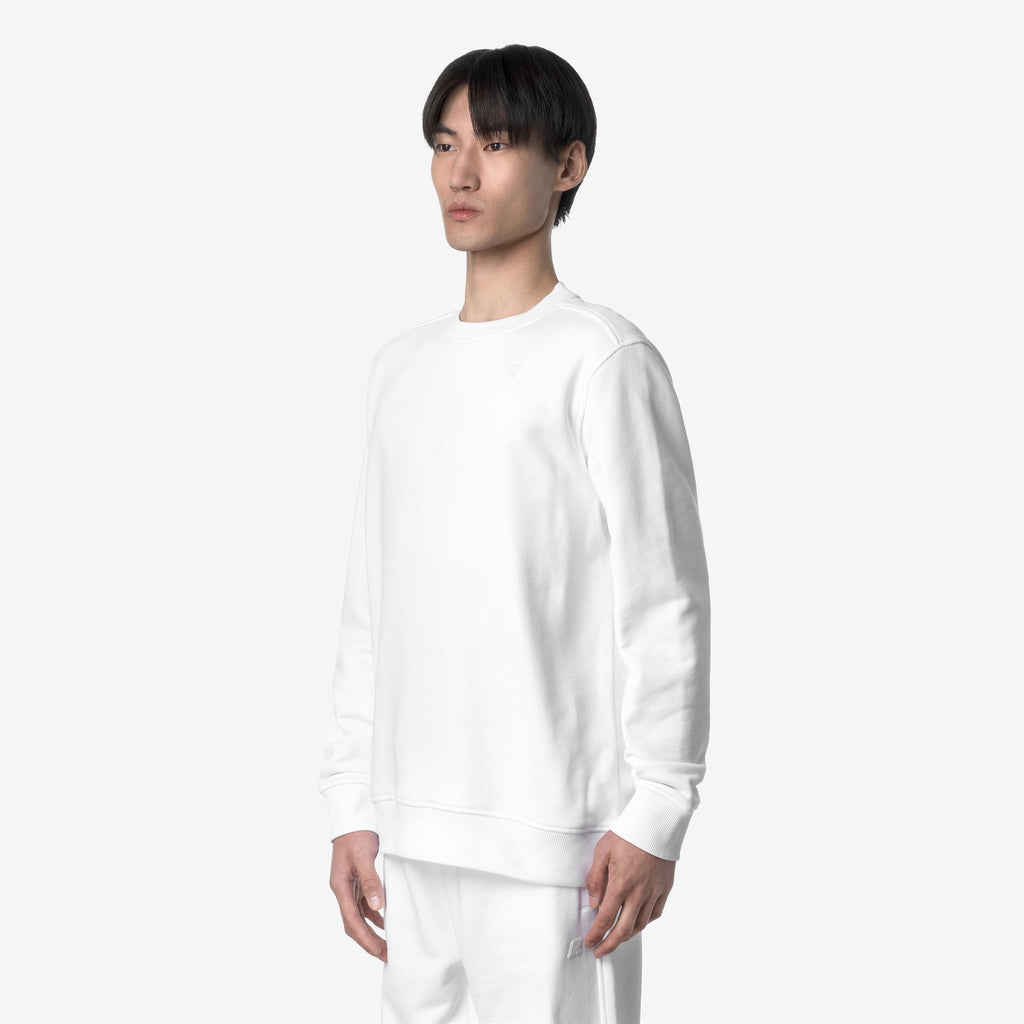 Fleece_MAN_BAPTISTE FRENCH TERRY_Jumper_White - Commercial 5