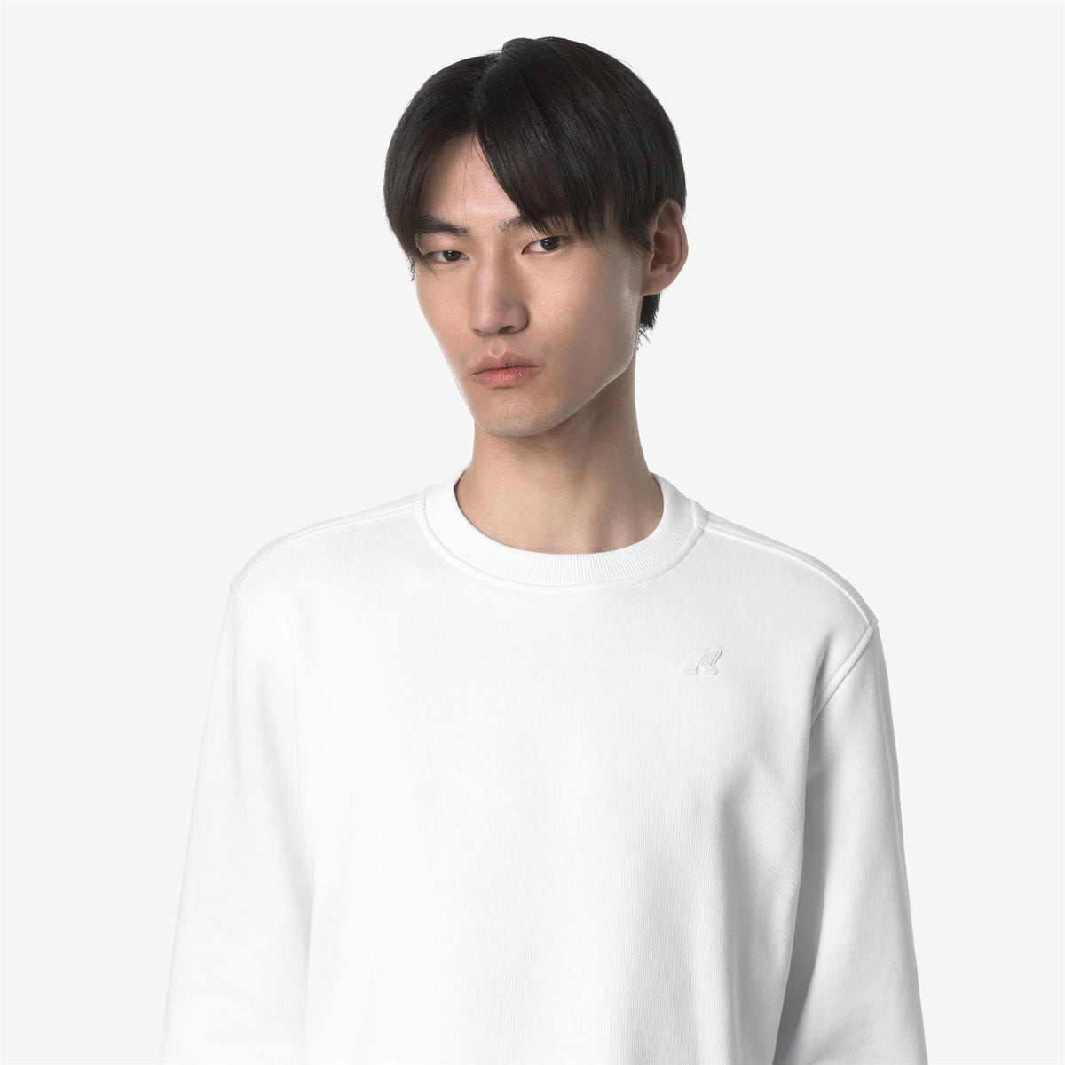 Fleece_MAN_BAPTISTE FRENCH TERRY_Jumper_White - Commercial 7