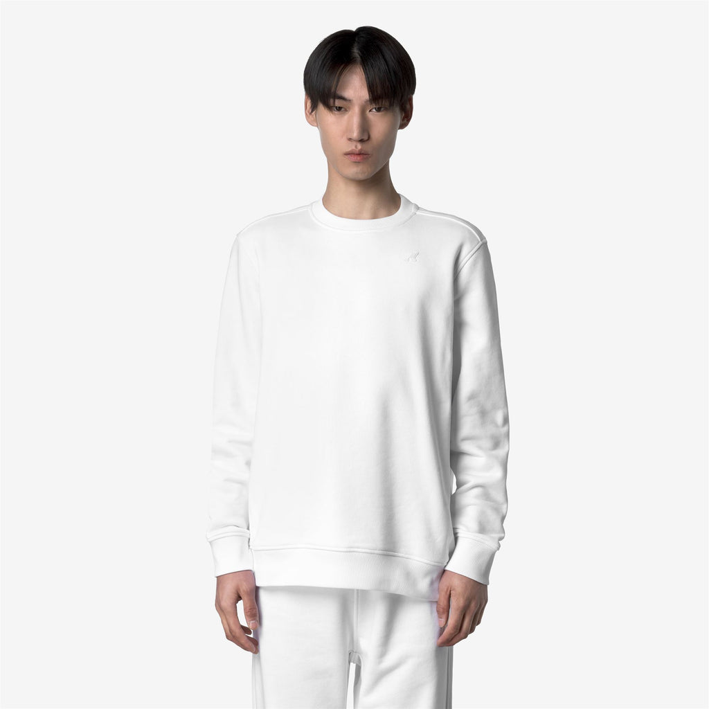Fleece_MAN_BAPTISTE FRENCH TERRY_Jumper_White - Commercial 4